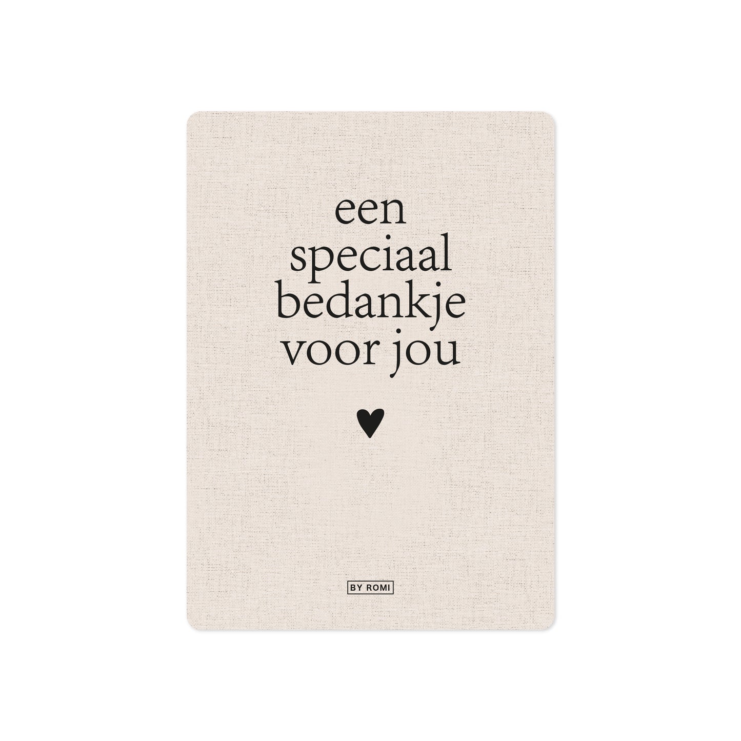 Kaart | Een speciaal bedankje voor jou