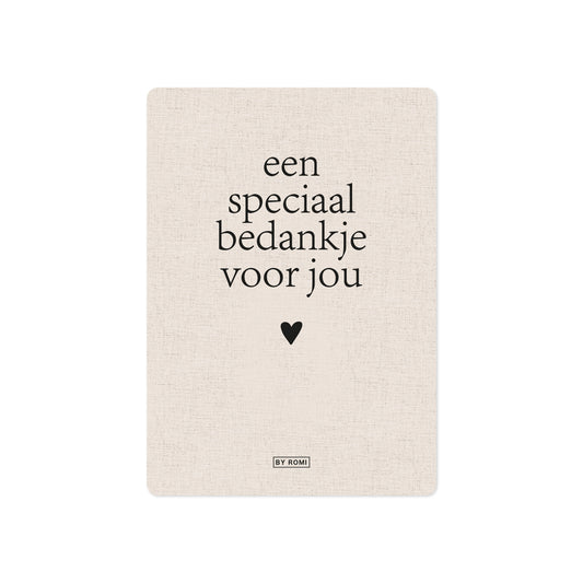 Kaart | Een speciaal bedankje voor jou