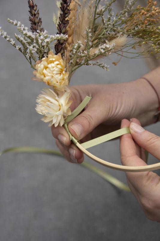 DIY droogbloemen krans